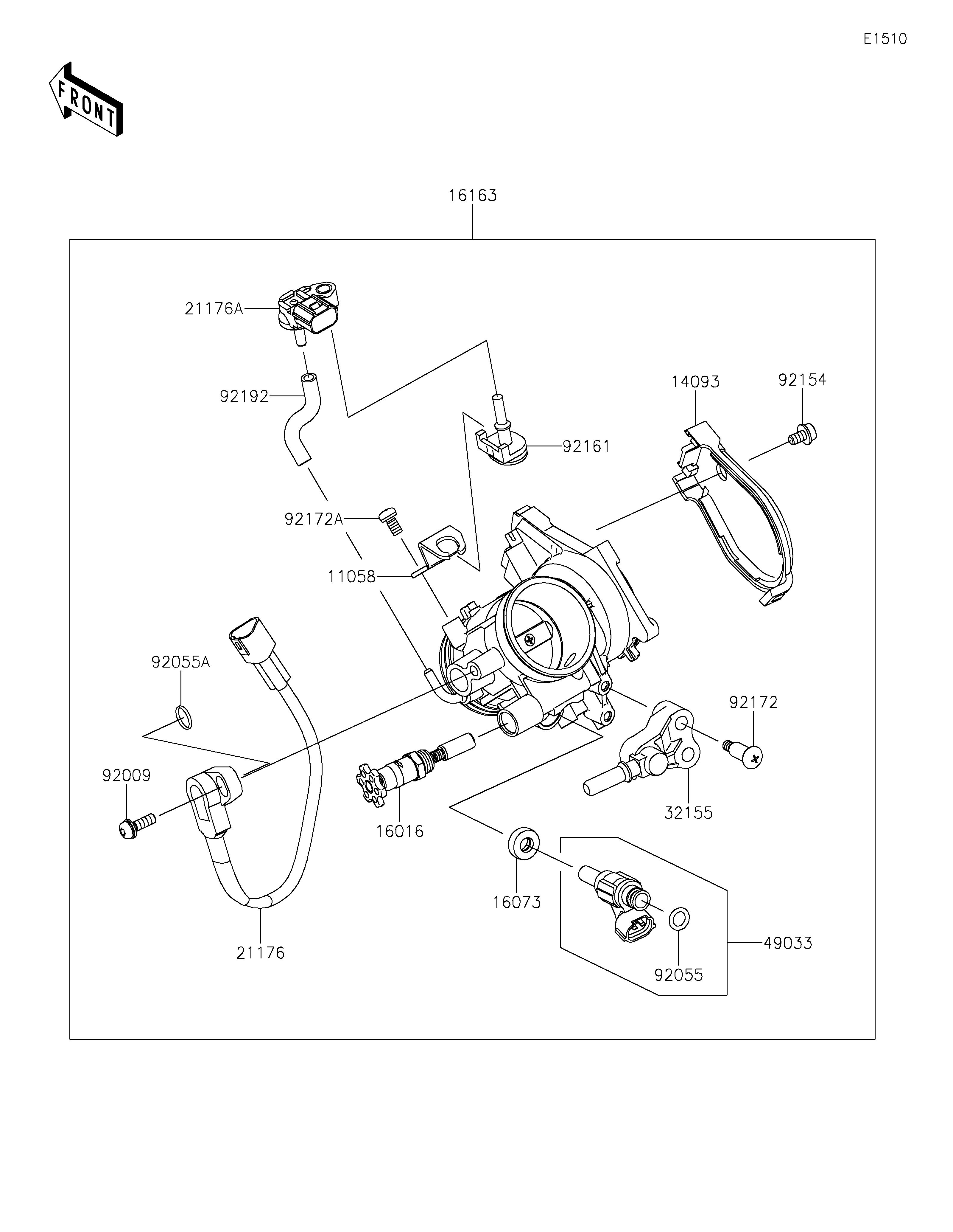 CARBU POUR KX450 KX450MRFAN VERT MAT 2024 EUROPE