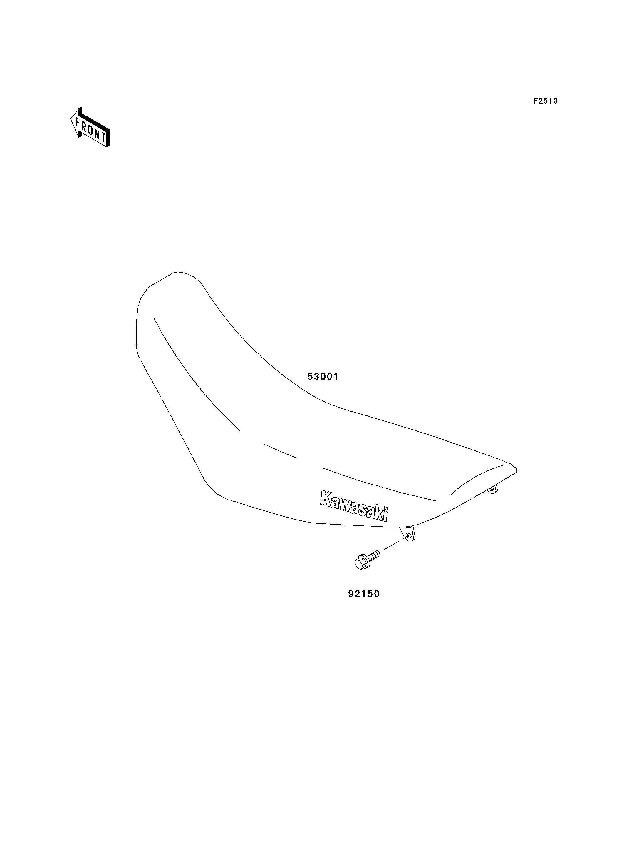 SELLE POUR KDX200 KDX200 H6 VERT 2000 EUROPE